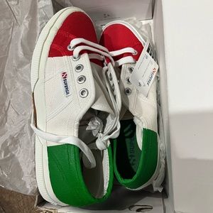 Superga Italian Flag Sneakers. Brand New w/ Tags!